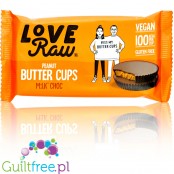 LoveRaw Peanut Butter Cups M:LK Choc - wegańskie miseczki z masłem orzechowym w mlecznej czekoladzie
