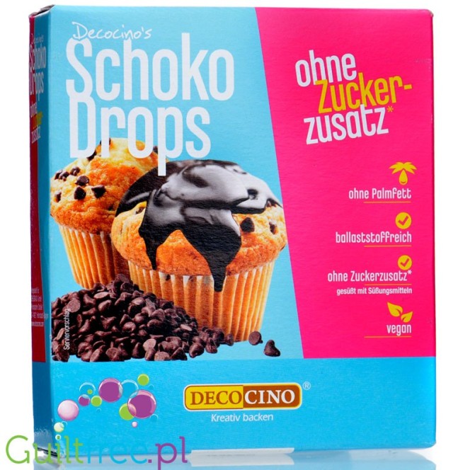 Decocino Chocolate Drops - drops of vegan chocolate without sugar and palm oil