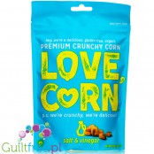 Love Corn Crunchy Corn Salt & Vinegar - chrupiąca kukurydza w wegańskiej posypce soli winegret