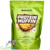 Biotech Protein White Chocolate Muffin Mix - mieszanka do wypieku białkowych muffinek bez dodatku cukru