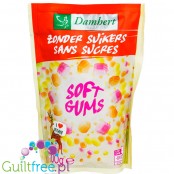 Damhert Soft Gums - bezglutenowe wegańskie miękkie żelki bez cukru ze stewią i erytrolem