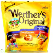 Werther's Original Assorted USA - mleczne karmelki bez cukru mix smaków (Kawa, Karmel, Czekolada)