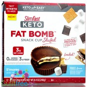 SlimFast Keto Fat Bomb S'mores - keto miseczki z MCT i stewią,14 szt