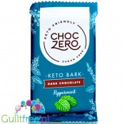 Choc Zero Keto Bark, Dark Chocolate Peppermint- ciemna czekolada bez cukru z miętą