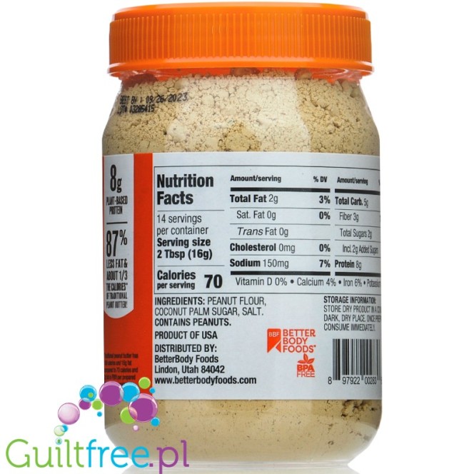 BetterBody Foods PB Fit Peanut Butter Powder - 8 oz