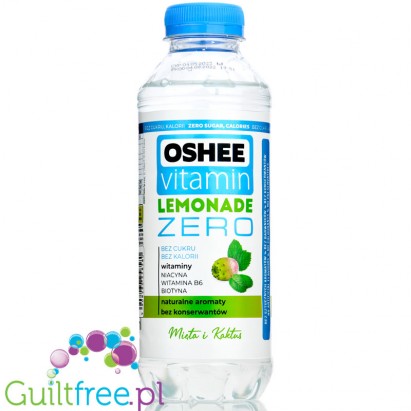 Oshee Lemonade Zero Mint & Cactus - vitamin lemonade, calorie & sugar free