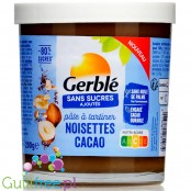 Gerblé Pâte à Tartiner Noisettes Cacao - krem czekoladowo-orzechowy bez dodatku cukru, bez oleju palmowego