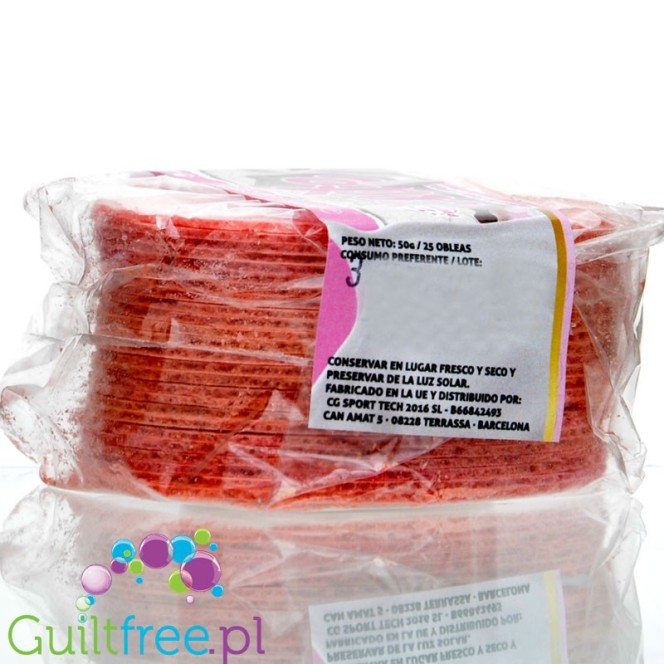 FitStore Cute Sweet Pink Wafers Healthy - wegańskie andruty bez dodatku cukru 10% białka