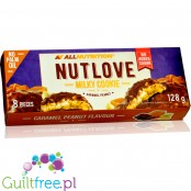AllNutrition NutLove Milky Cookie, Caramel & Peanut – ciasteczka w mlecznej polewie bez dodatku cukru
