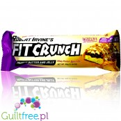 Robert Irvine's Fit Crunch  Peanut Butter & Jelly XXL - wypiekany baton proteinowy z WPI, 6 warstw