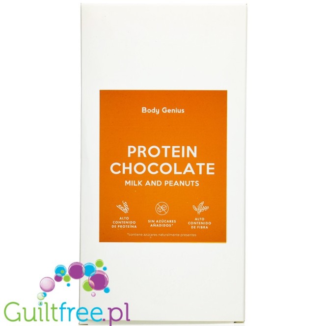 My Body Genius Protein chocolate without sugar, Milk and Peanuts 150g