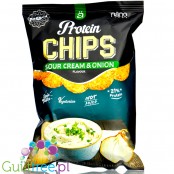 Nano Ä Protein Chips Sour Cream & Onion - chipsy proteinowe 35% białka, Śmietankowo-Cebulowe