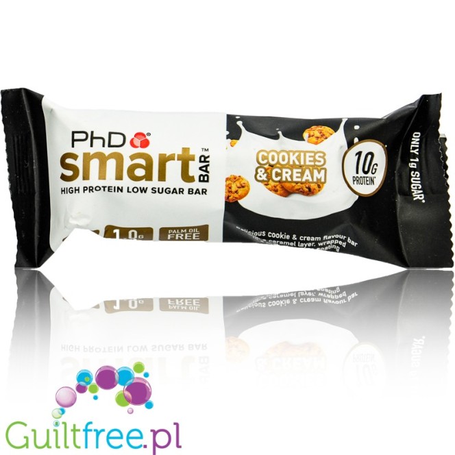 Phd Smart Cookies & Cream Snack sugar free protein bar