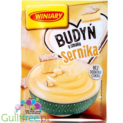 Winiary sugar free Cheesecake flavored pudding without sweeteners