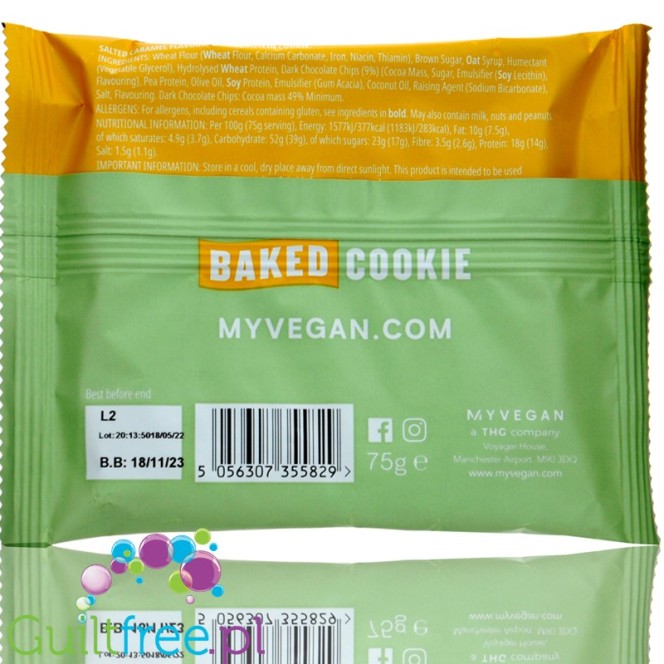 MyProtein Vegan Baked Cookie Salted Caramel 75 g