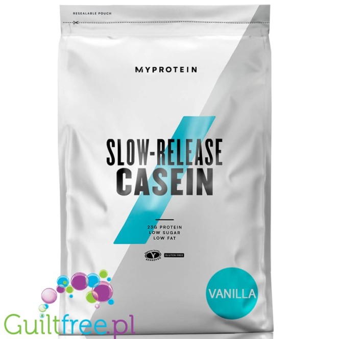 Myprotein Casein Protein Vanilla 2,5 kg - waniliowe białko kazeinowe