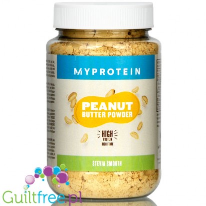 MyProtein Peanut Powder Stevia - odtłuszczone masło orzechowe w proszku