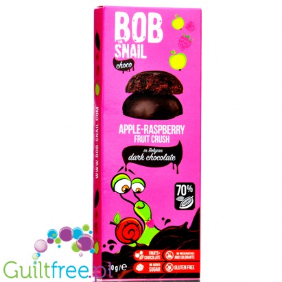 Bob Snail Choco Apple Strawberry Crush - fruit snacks in stevia milk chocolate