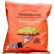 Food2Smile Popped Chips Classic - niskotłuszczowe chipsy białkowe 101kcal