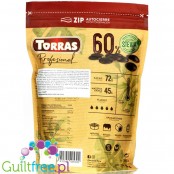 Torras Profesional Dark Chocolate with Stewia Baking Chips 72% cocoa, No Sugar Added 1KG