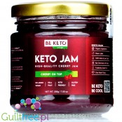 Be Keto Jam Cherry on Top - Keto Dżem™ Doskonale Wiśniowy 47kcal z erytrolem i ksylitolem