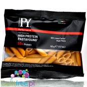 Pasta Young High Protein Penne - niskowęglowodanowy makaron proteinowy 55% białka, Pióra