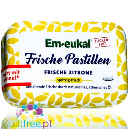 Em-eukal Frische Pastillen Frische Zitrone  - bezcukrowe pastylki miętowo-cytrynowe odświeżające oddech