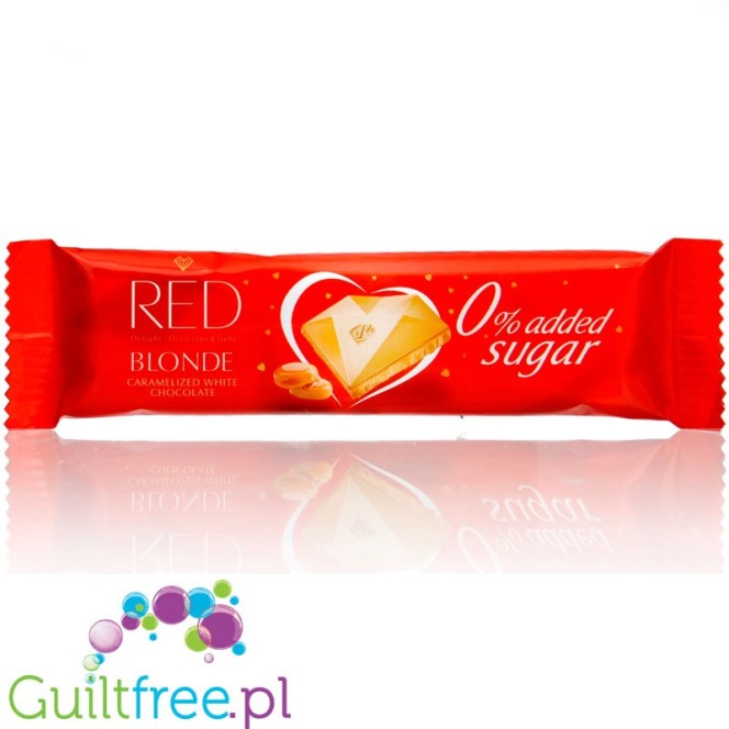 RED Delight Blonde Caramelized White Chocolate Bar - no added sugar caramelized white chocolate