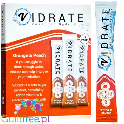 Vidrate Hydration Powder Orange & Peach 10 x 5g