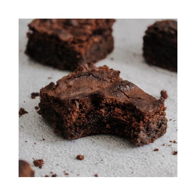 HEVNLY Vegan Fudgy Brownies  - mix do niskowęglowodanowego czekoladowego brownie bez cukru