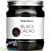 Body Genius Black Cocoa Powder 0,5kg - odtłuszczone alkalizowane czarne kakao 100%