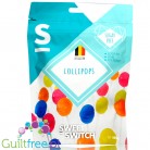 SWEET-SWITCH® Lollipopland - bezglutenowe wegańskie lizaki bez cukru, mix 3 smaków