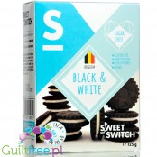 Sweet Switch ® Black & White Cookies - wegańskie bezglutenowe ciastka z kremem bez cukru i oleju palmowego