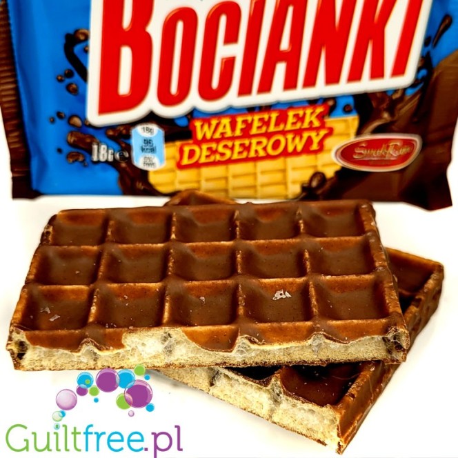 Bocianki Dessert Wafer 96kcal - a very crispy wafer coated with cocoa