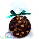 Santini Christmas - sugar free dark chocolate with plum and almond, sweetened with xylitol, 72% coca