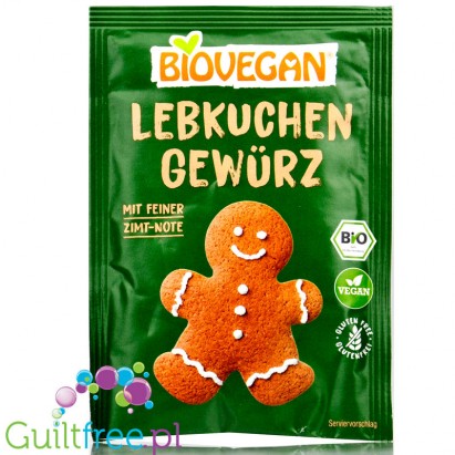 Biovegan Lebkuchen Gewürz - gluten-free BIO sugar-free gingerbread spice