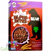 Bear Multigrain Alpha Bites Cocoa - wieloziarniste płatki śniadaniowe  bez dodatku cukru