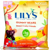 Lily's Sweets No Sugar Added Gummy Bears - żelki miśki, żelki bez cukru ze stewią