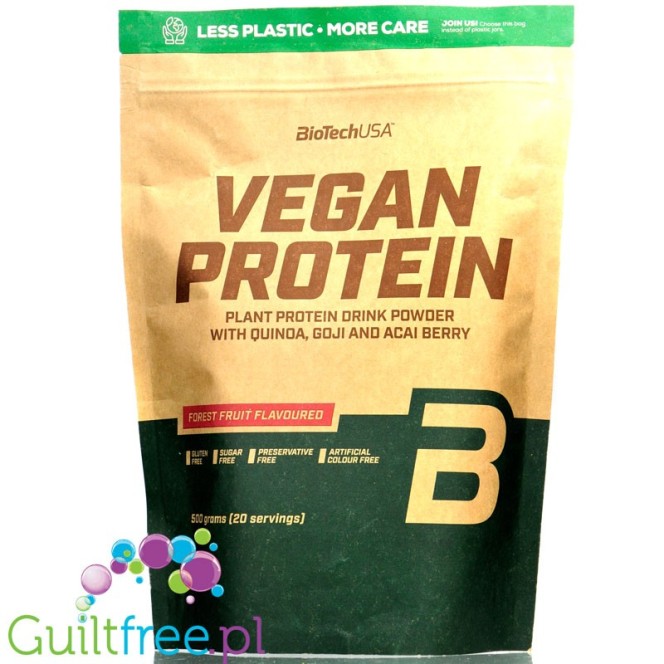 BioTech Vegan Protein Banana - vegan protein powder with acai, goji & quinoa