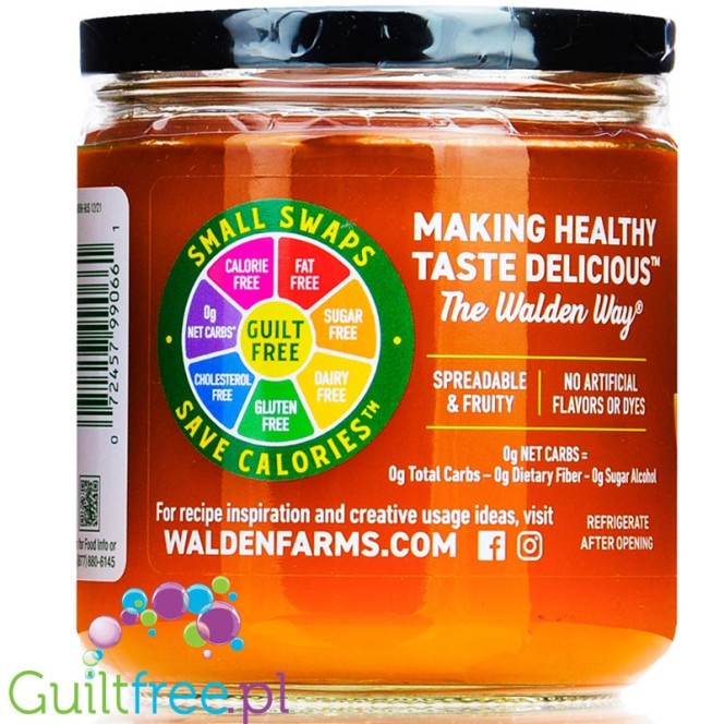 Walden Farms Orange Marmalade USA version with stevia & monk fruit