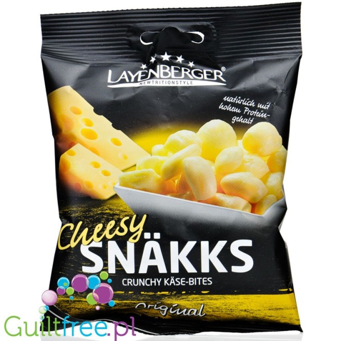 Layenberger Cheesy Snakks Original, No Carb, High Protein, Gluten Free, Vegetarian, Keto 65g