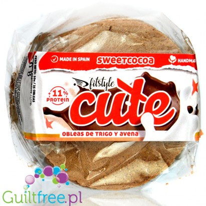 FitStore Cute Sweet Sweet Cocoa Wafers Healthy - wegańskie andruty bez dodatku cukru 10% białka