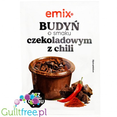 Emix Budyń Czekolada & Chilli - budyń bez cukru o smaku czekoladowym