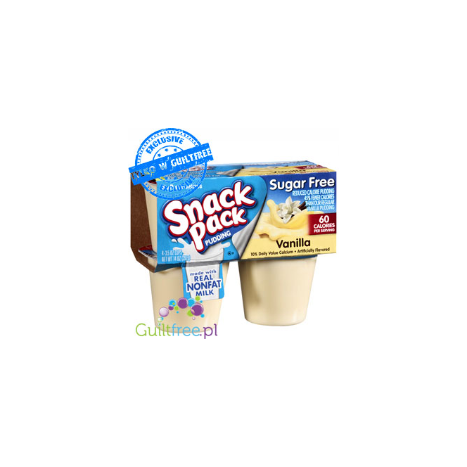 Hunt's Sugar Free Snack Pack Pudding, Vanilla