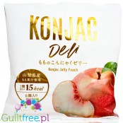 iaFoods Peach Konjac Jelly - japońskie brzoskwiniowe żelki konjaku w saszetkach, 17kcal