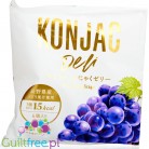 iaFoods Grape Konjac Jelly - Japanese low calorie squeeze-it jelly candy