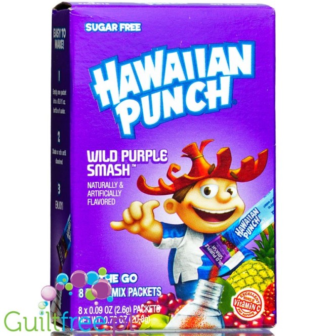 Hawaiian Punch Wild Purple Smash Singles to Go 6pk - 12CT