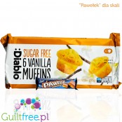 Diablo Sugar Free Vanilla Muffins x 6pcs
