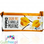 Diablo Sugar Free Vanilla Muffins - 6 waniliowych mufinów bez cukru