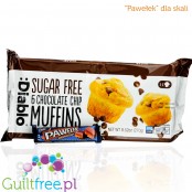 Diablo Sugar Free Chocolate Chip Muffins - 6 muffinek bez cukru z kawałkami czekolady